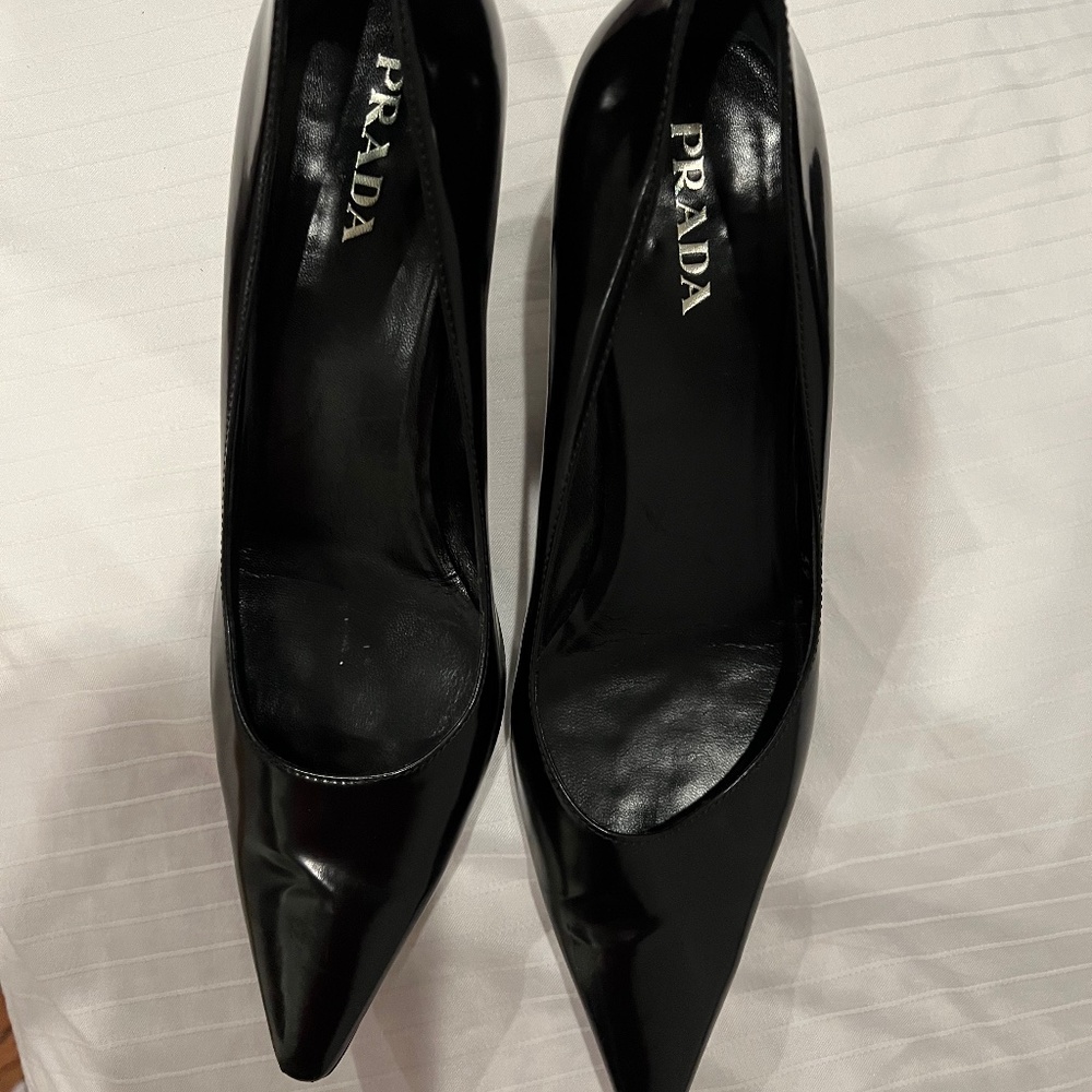 Prada Black Patent Leather Women’s Heels